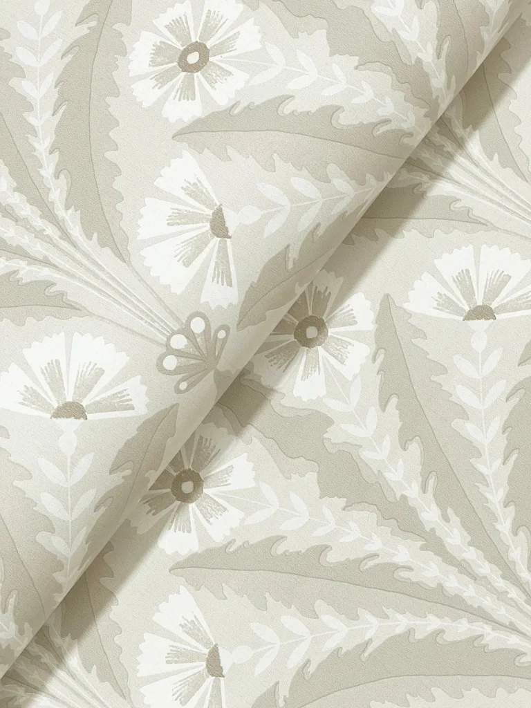 Chesapeake Tap Root Floral Damask Wallpaper - Beige — Ảnh 6