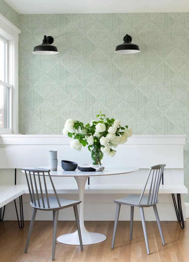 Cade Geometric Wallpaper - Green — Ảnh 3