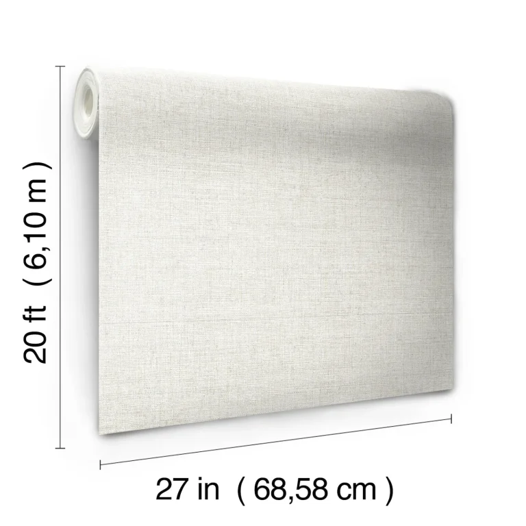 Papyrus Weave Peel and Stick Wallpaper - White — Ảnh 3