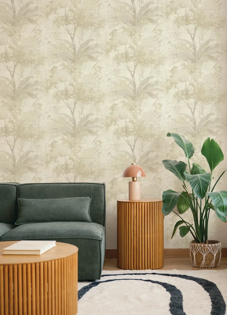 Mistwood Forest Wallpaper - Beige — Ảnh 2
