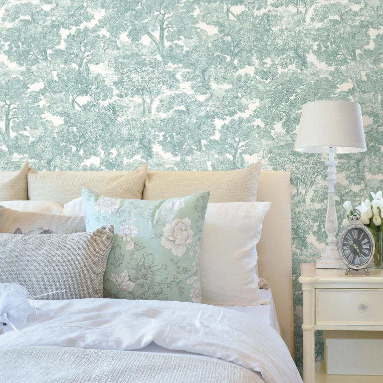 Chesapeake Spinney Wallpaper - Teal — Ảnh 3