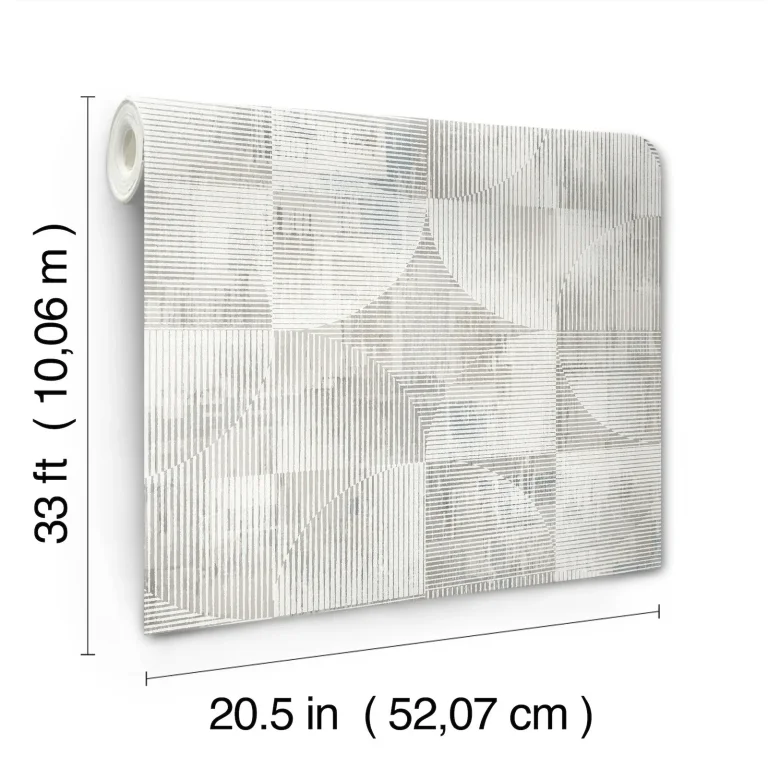 Woodbine Abstract Geometric Wallpaper - Neutral — Ảnh 7