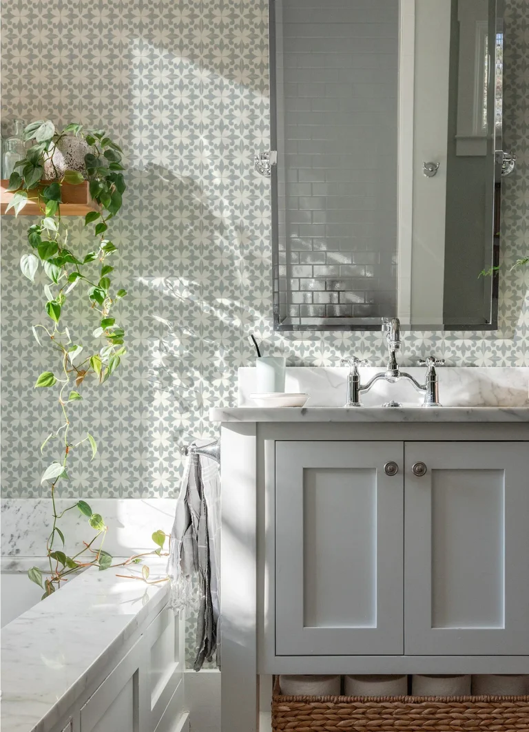 Chesapeake Remy Fleur Tile Wallpaper - Teal — Ảnh 3
