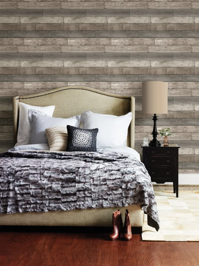 Wood Ashwile Wallpaper - Grey — Image 4