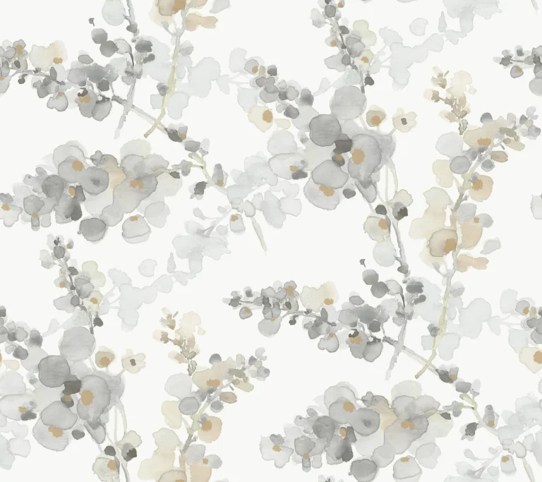 Candice Olson Blossom Fling Peel and Stick Wallpaper - Steel — Ảnh 2