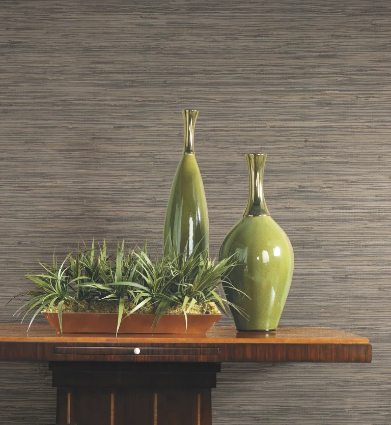 Ronald Redding Threaded Jute Wallpaper - Brown — Image 3