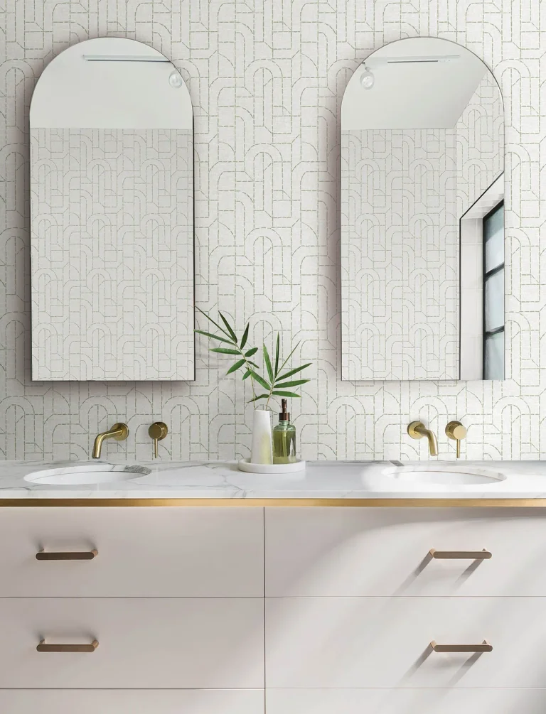 Integrity Arched Outlines Wallpaper - Light Green — Ảnh 5