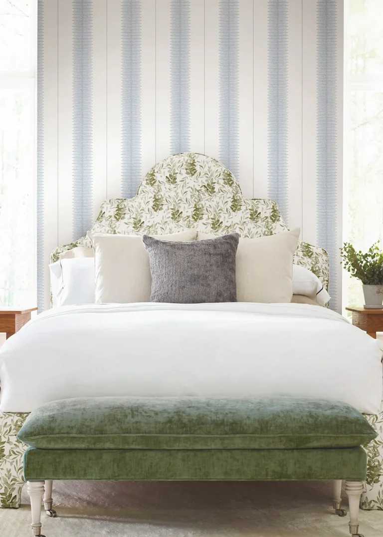 Ronald Redding Tandem Stripe Wallpaper - Blue — Ảnh 4
