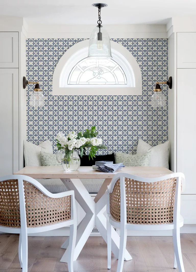 Chesapeake Remy Fleur Tile Wallpaper - Blue — Ảnh 2