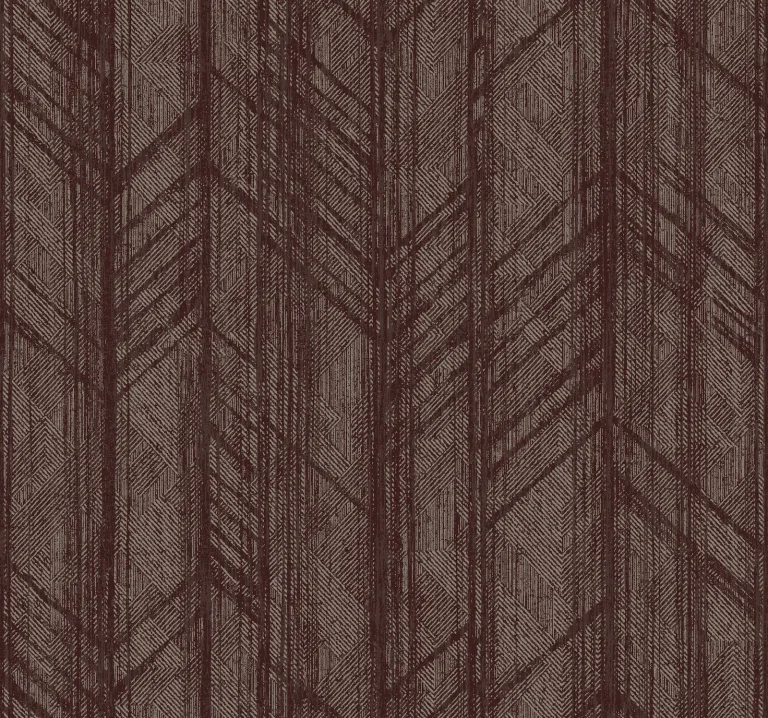 Ronald Redding Winthrop Geometric Wallpaper - Merlot — Ảnh 4