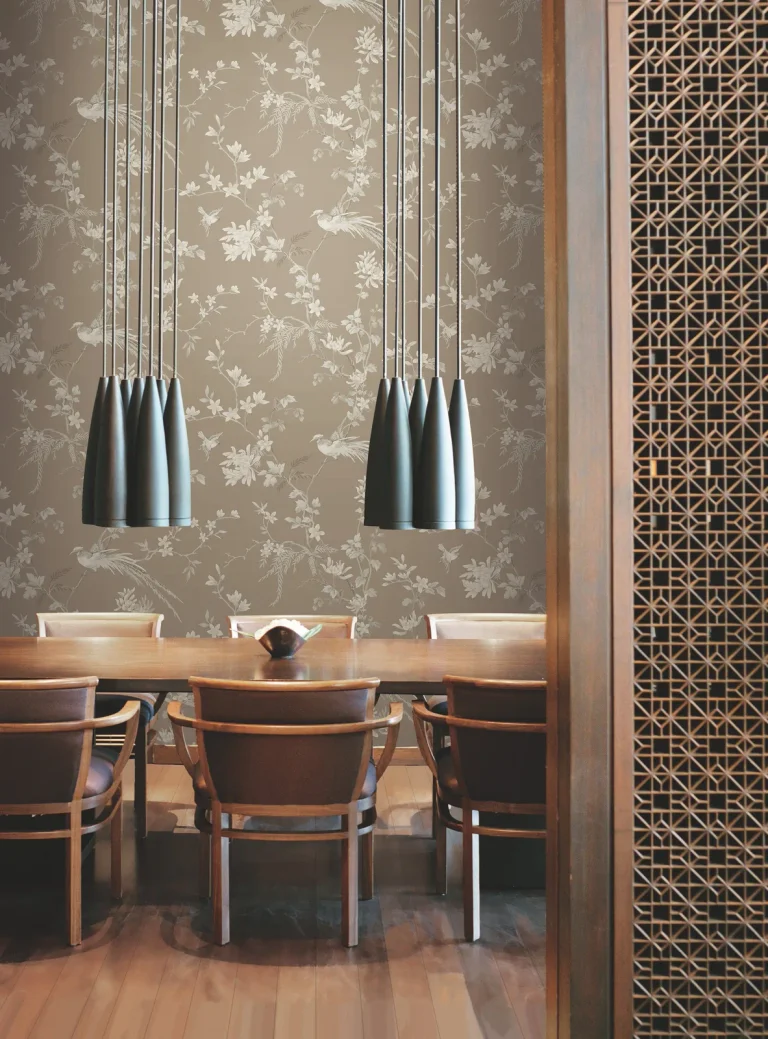 Ronald Redding Bird & Blossom Chinoserie Wallpaper - Glint — Ảnh 2