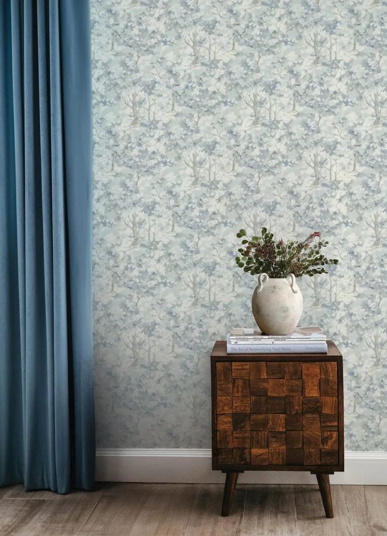 Chesapeake Thicket Forest Wallpaper - Blue — Ảnh 4