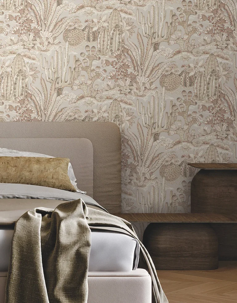 Lotus Land Cacti Wallpaper - Baked Clay — Ảnh 6