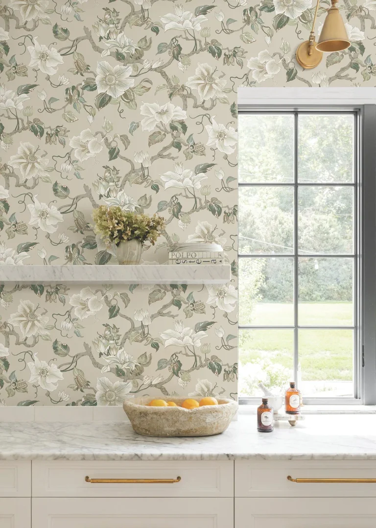 Ronald Redding Marguerite Vine Wallpaper - Taupe — Ảnh 2