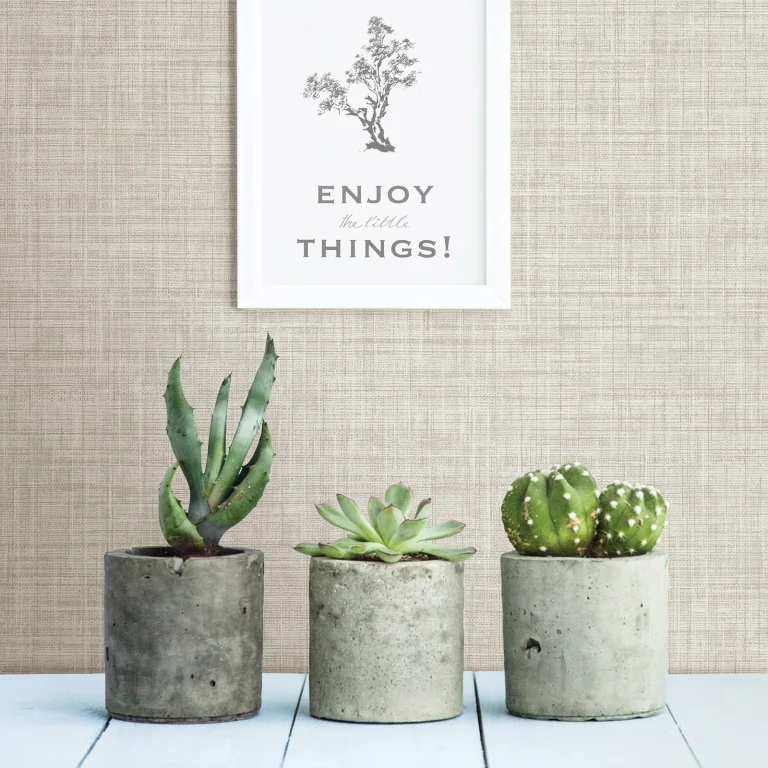 Tuckernuck Linen Wallpaper - Taupe — Ảnh 3