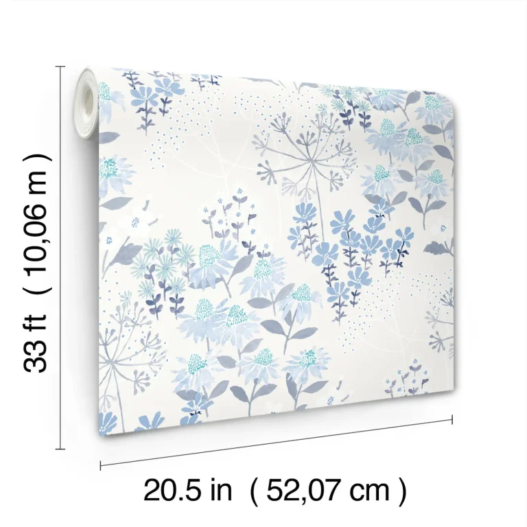 Cultivate Springtime Blooms Wallpaper - Blue — Ảnh 6