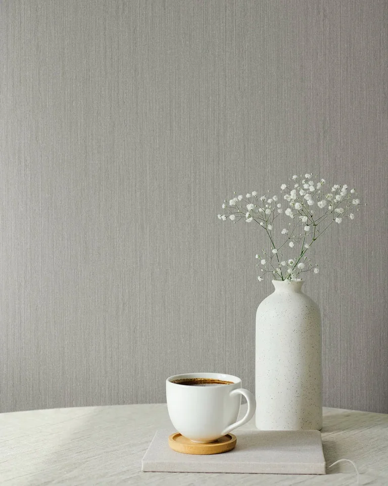 Midolin Canvas Texture Wallpaper - Taupe — Ảnh 4