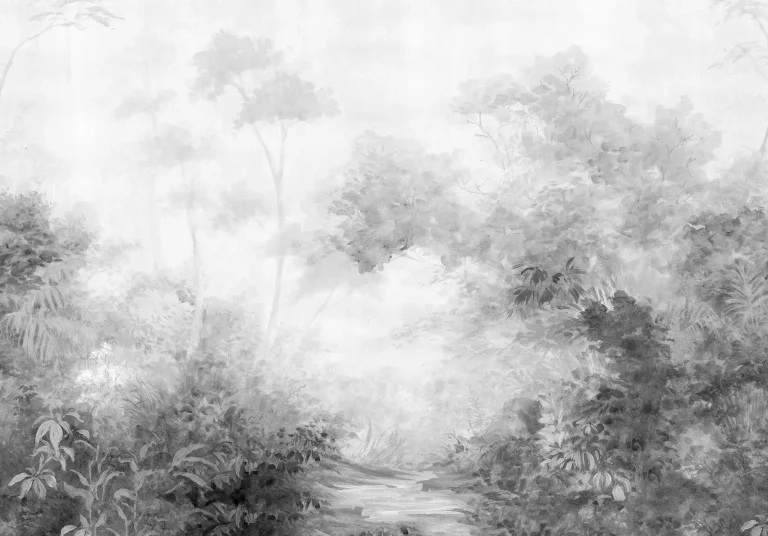 Magnolia Home Woodlands Wall Mural - Black — Ảnh 2