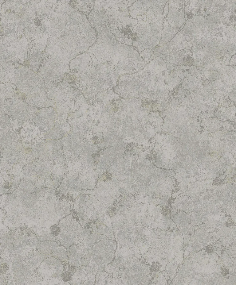 Mahina Floral Vine Wallpaper - Pewter — Ảnh 4
