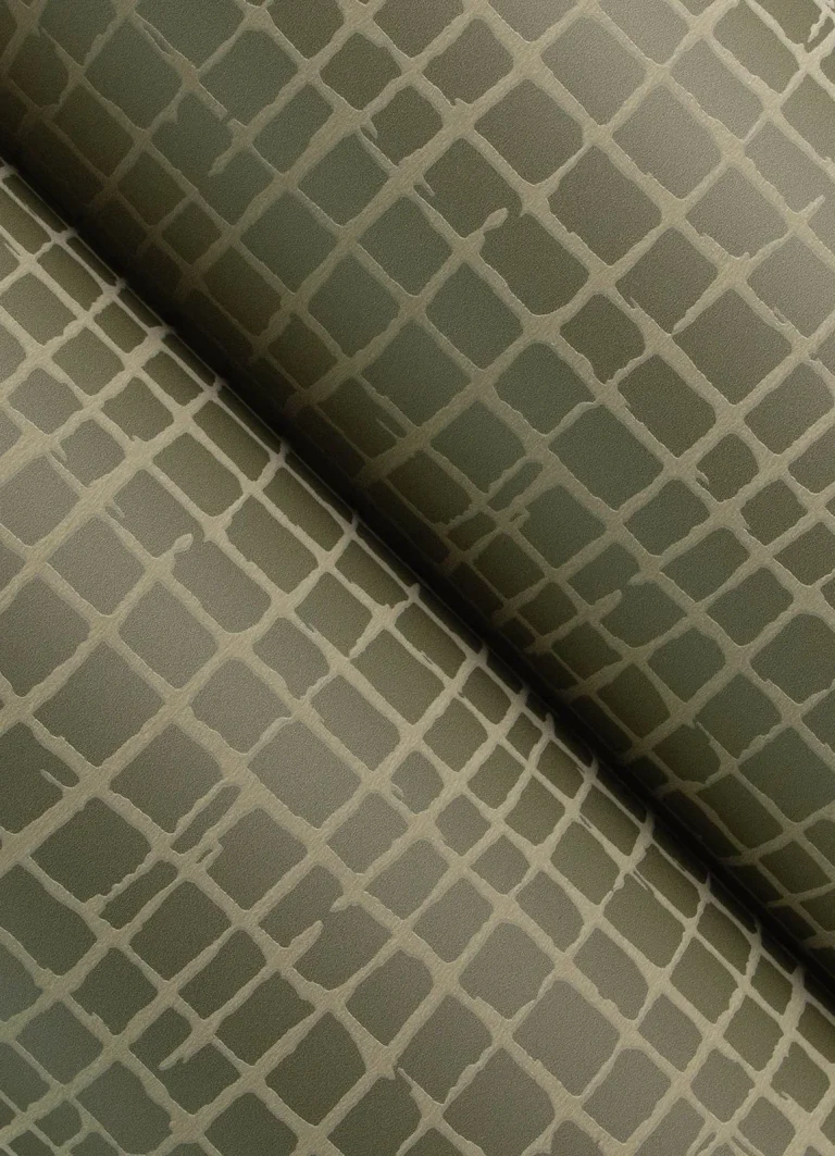Albin Gridline Wallpaper - Moss — Ảnh 4