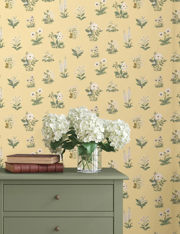 Rifle Paper Co. Botanical Wallpaper - Gold — Ảnh 3