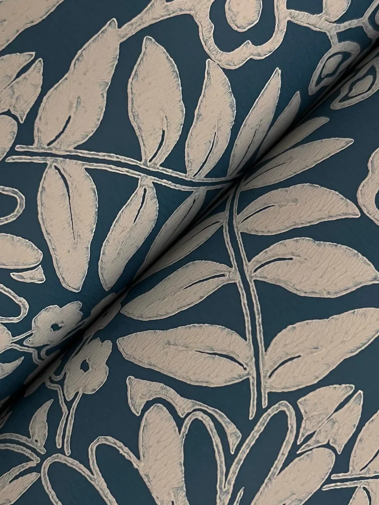 Rifle Paper Co. Pineapple Damask Wallpaper - Navy — Ảnh 7