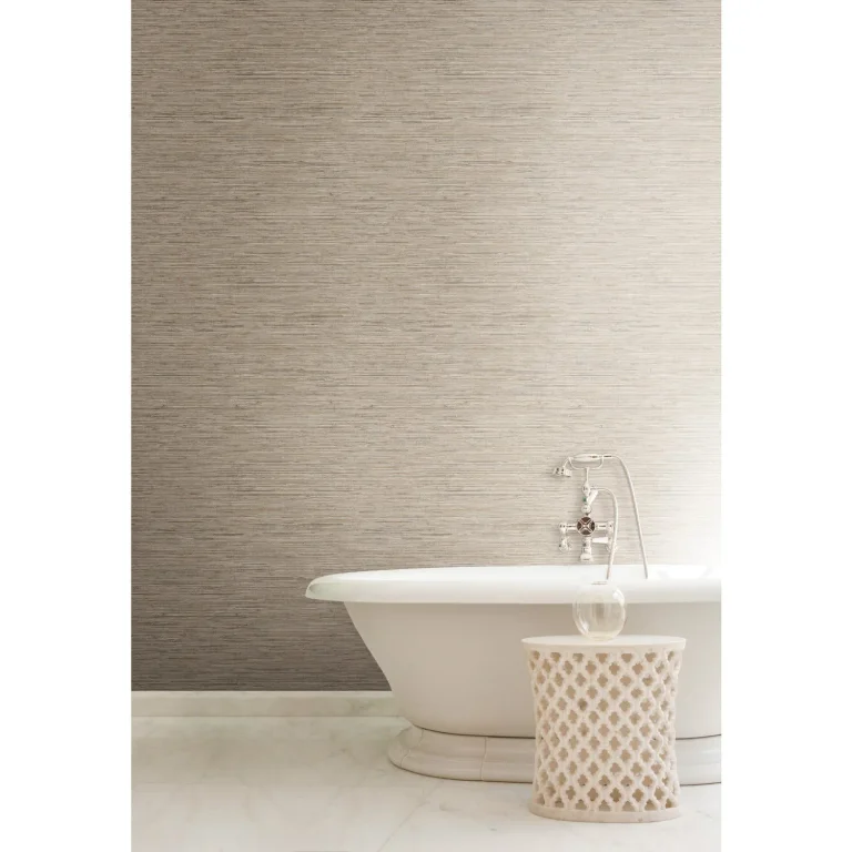 Grasscloth Wallpaper - Mushroom/Rust — Image 3