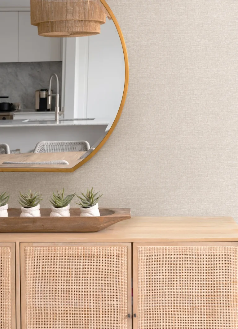 Minerva Texture Geometric Wallpaper - Blush — Ảnh 3