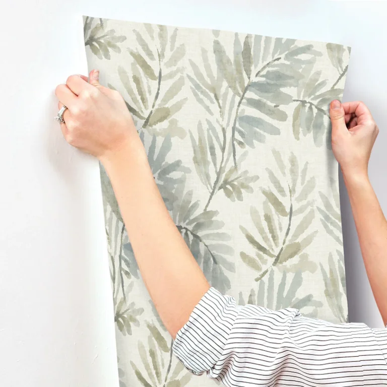 Serenade Ferns Wallpaper - Aqua — Ảnh 5