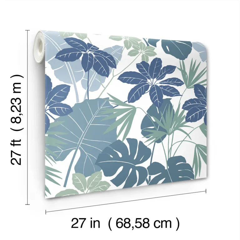 Medellin Rainforest Floor Wallpaper - Blue — Ảnh 2