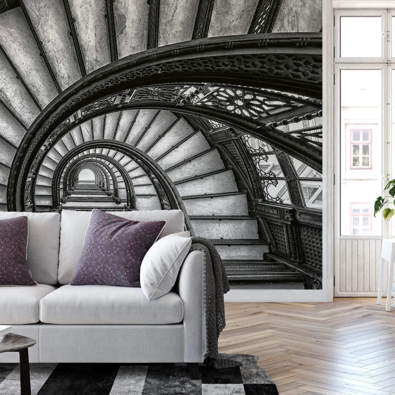 Old Stairs - Wall Mural 5144 - 8 Panel - 384cm x 260cm