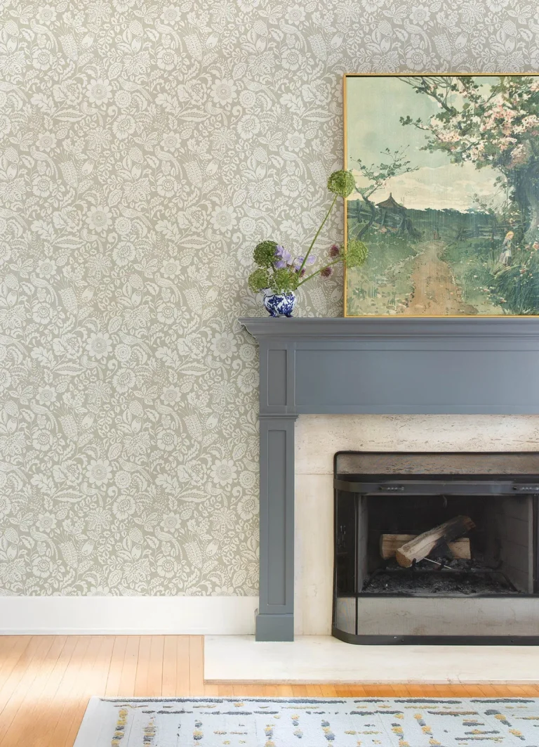 Marta Floral Trail Wallpaper - Beige — Ảnh 2