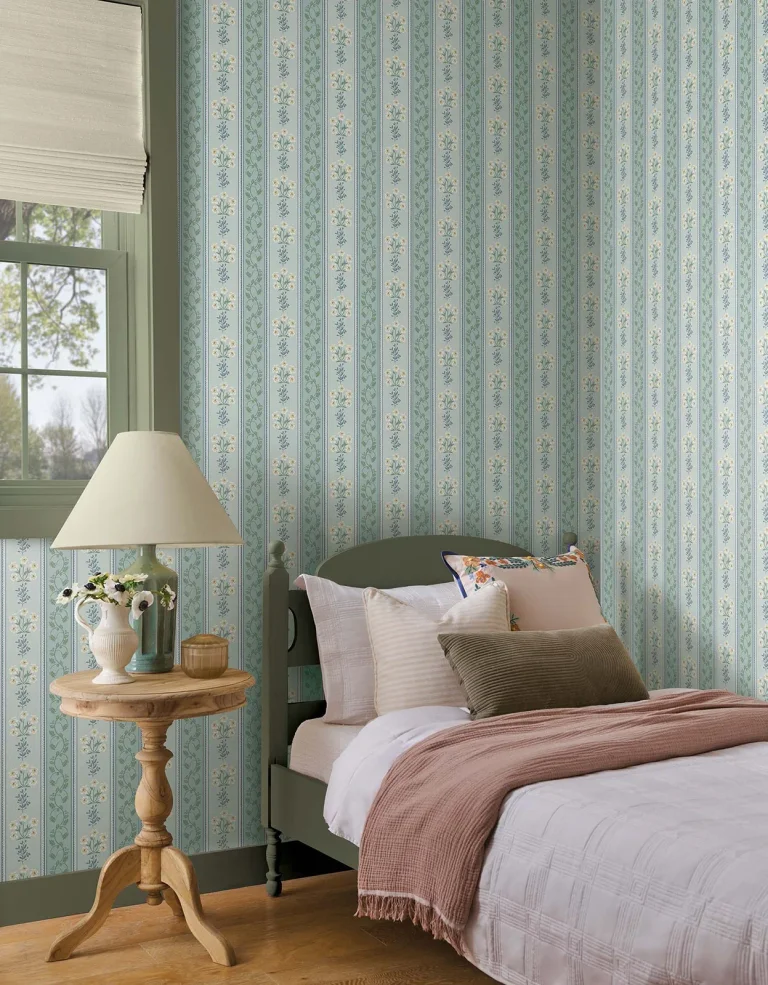 Rifle Paper Co. Portico Wallpaper - Blue — Ảnh 6