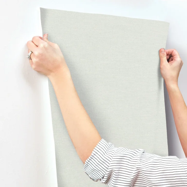 Chesapeake Chambray Fabric Weave Wallpaper - Light Blue — Ảnh 3