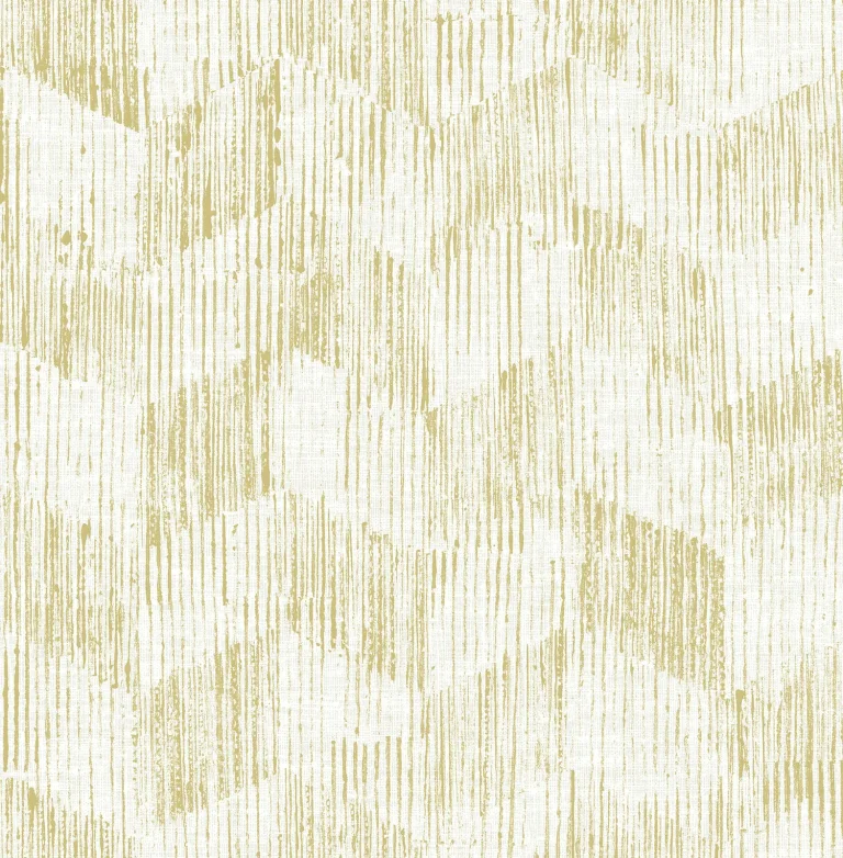 Demi Distressed Wallpaper - Yellow