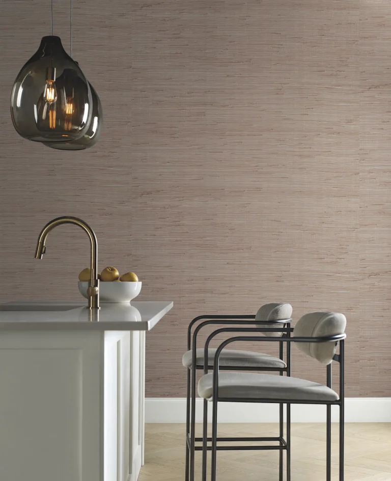 Candice Olson Jute Wallpaper - Silver/Tan — Image 4
