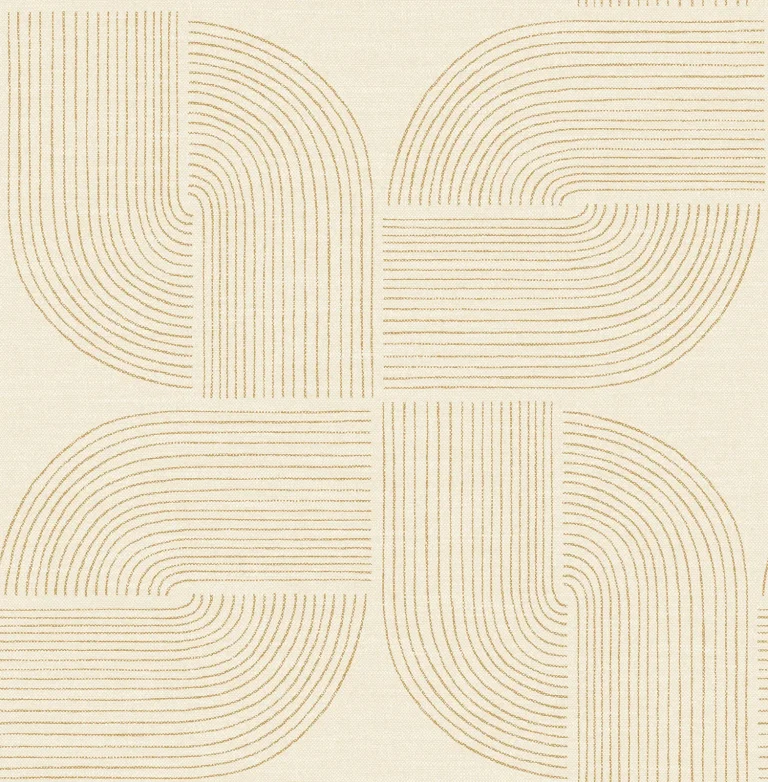 Savoye Spiral Arches Wallpaper - Wheat — Ảnh 5