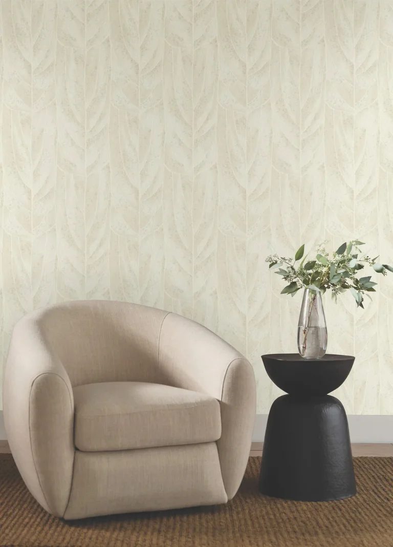 Candice Olson Dicot Leaf Wallpaper - Neutral — Image 4
