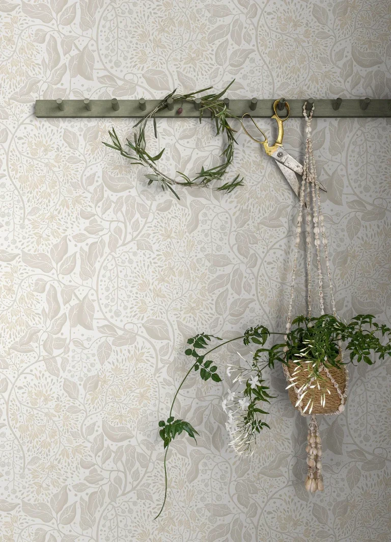 Turi Twining Vines Wallpaper - Khaki — Image 2