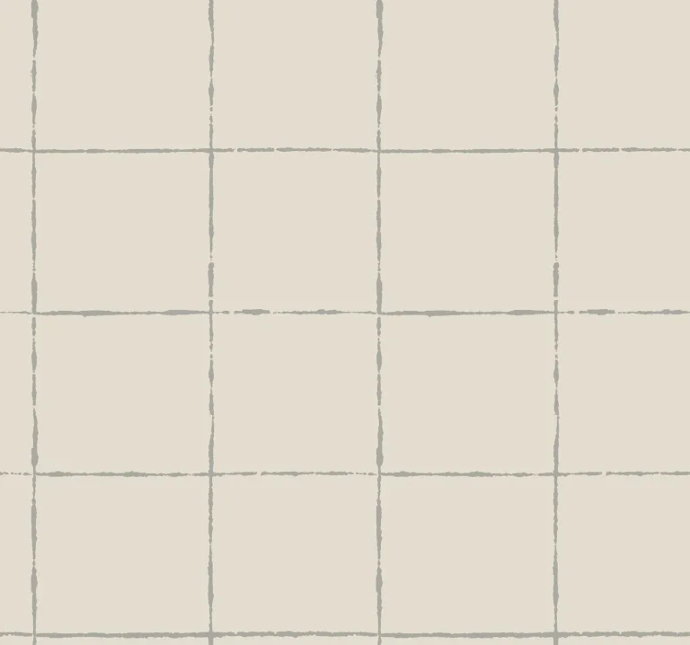La Vitre Plaid Wallpaper - Lichen Grey — Ảnh 4