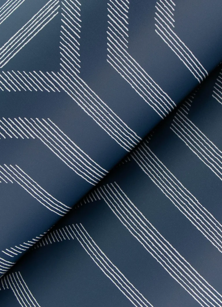 Essex Geometric Wallpaper - Navy — Ảnh 3