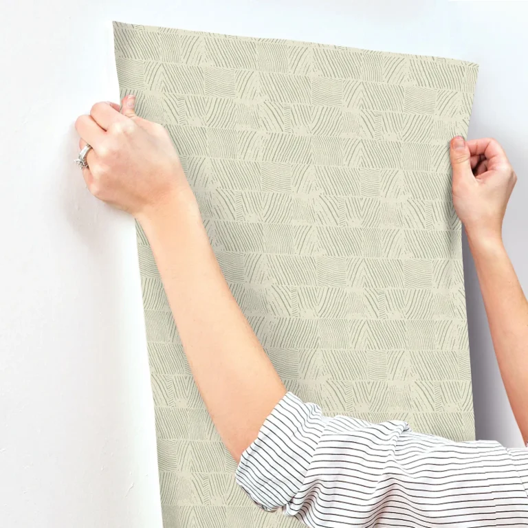 Woodcut Wallpaper - Green & Stone — Ảnh 6