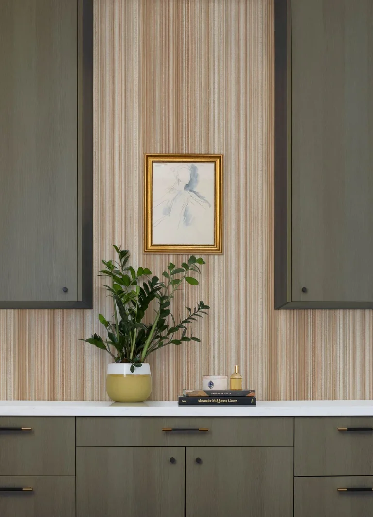 Elan Ombre Stripe Wallpaper - Blush — Ảnh 5