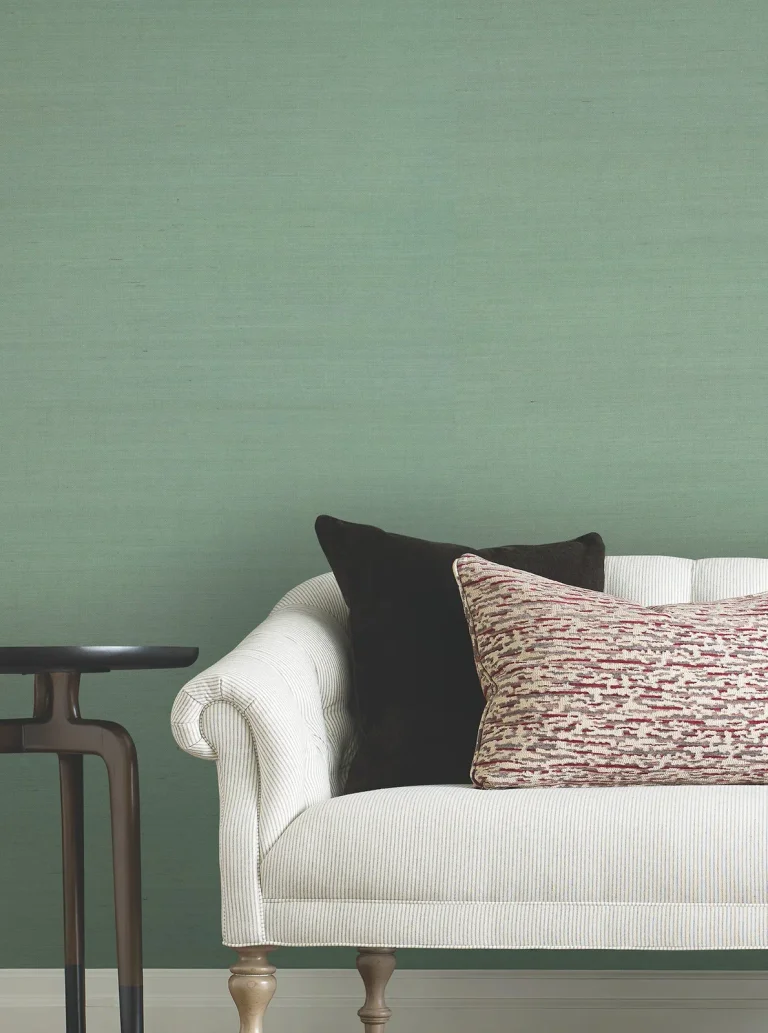 Ronald Redding Maguey Sisal Grasscloth Wallpaper - Seafoam — Ảnh 4