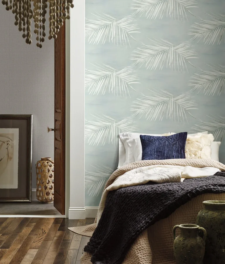 Endless Summer Peel and Stick Wallpaper - Jade/Silver — Ảnh 6