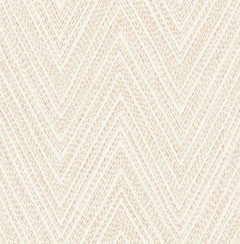 Lainey Stitched Chevron Wallpaper - Apricot — Ảnh 4