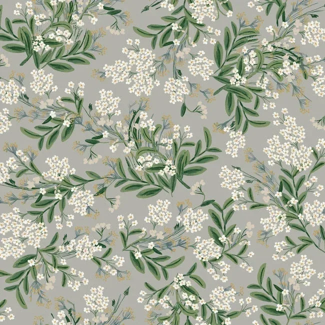 Rifle Paper Co. Cornflower Wallpaper - Grey — Ảnh 4