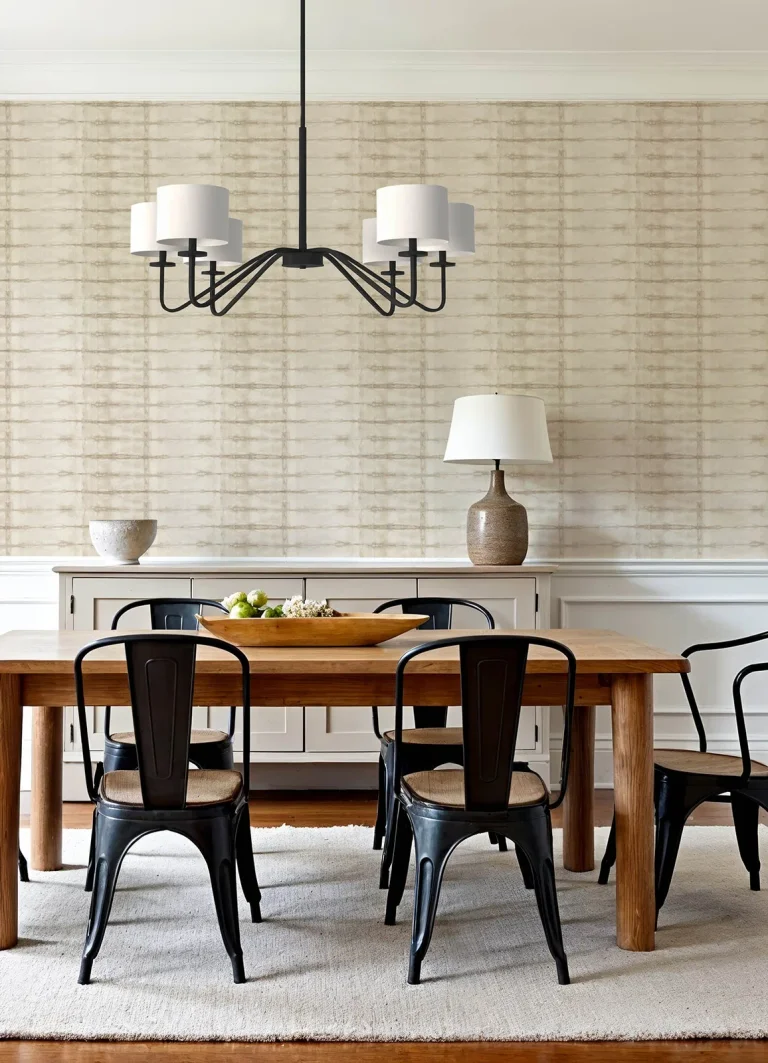 Modulus Geometric Stripe Wallpaper - Beige — Image 2