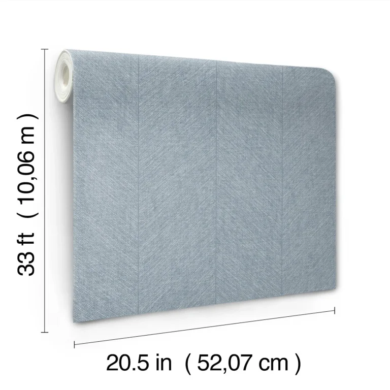 Kallam Chevron Wallpaper - Light Blue — Image 4