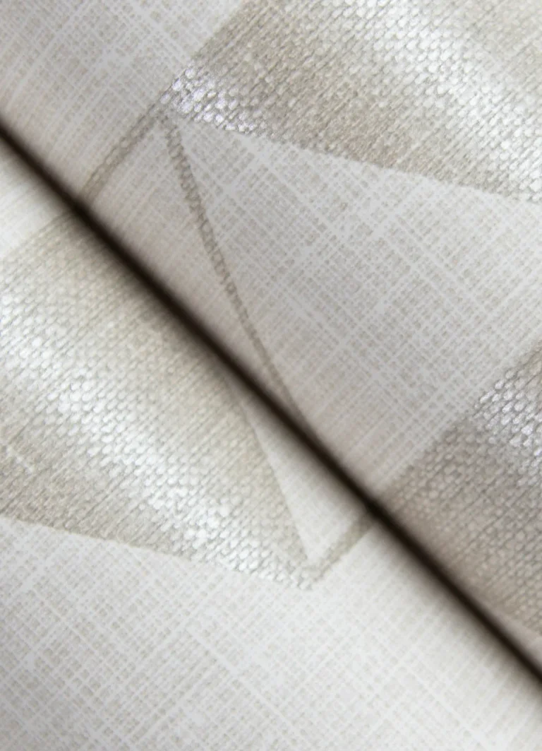 Fairbank Linen Geometric Wallpaper - Champagne — Ảnh 4